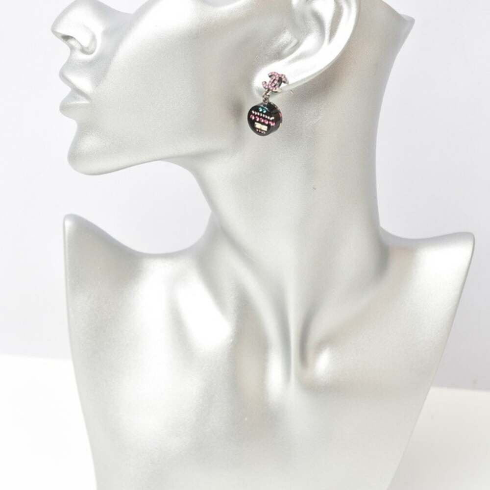 Chanel Cc Logo Circle Earrings Metal #207494C84B - Picture 3 of 6